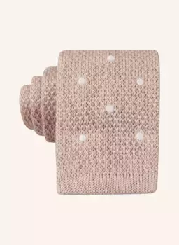 Вязаный галстук диво из льна Digel, белый