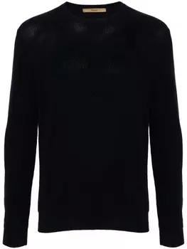 Вязаный хлопковый джемпер Nuur, синий