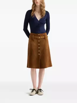 Вязаный хлопковый кардиган Prada, синий