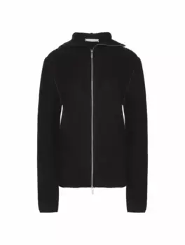 Вязаный худи-трансформер Helmut Lang, черный