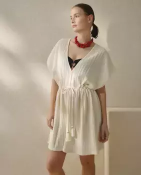 Вязаный кафтан крючком nfasis, цвет Crudo