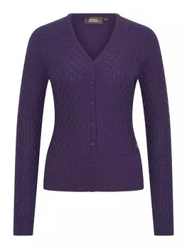 Вязаный кардиган 4Funkyflavours LET ME ROCK YOU, фиолетовый