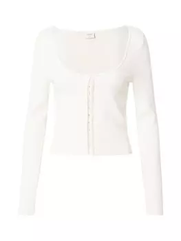 Вязаный кардиган Abercrombie & Fitch Knit Cardigan, белый