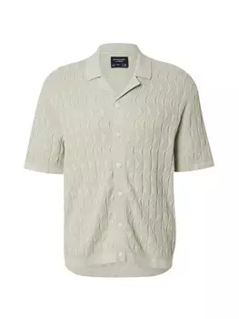 Вязаный кардиган Abercrombie & Fitch, серый