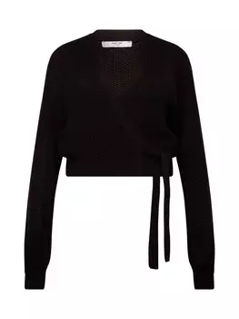 Вязаный кардиган About You, черный