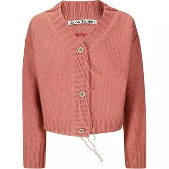 Вязаный кардиган Acne Studios, розовый