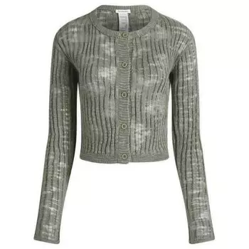 Вязаный кардиган Acne Studios, зеленый
