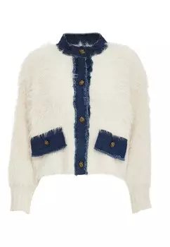 Вязаный кардиган ALARY, белый