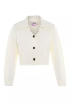 Вязаный кардиган aleva, белый