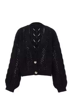 Вязаный кардиган Aleva, черный