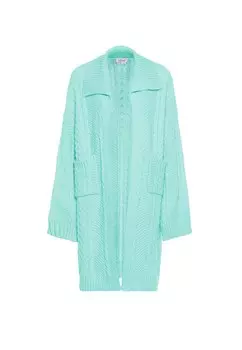 Вязаный кардиган aleva, цвет Turquoise