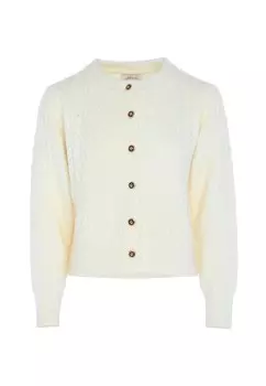 Вязаный кардиган Aleva, шерсть белая