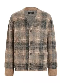 Вязаный кардиган Allsaints ALDRIN, коричневый