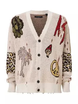 Вязаный кардиган AllSaints JAY, бежевый