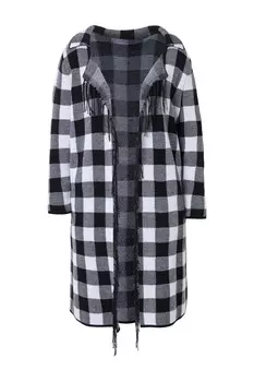 Вязаный кардиган Angel of Style Knit Cardigan, черный/белый