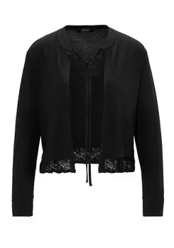 Вязаный кардиган Aniston SELECTED, черный