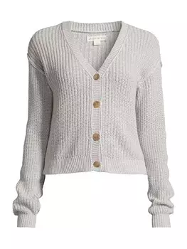 Вязаный кардиган AROPOSTALE, пятнистый серый