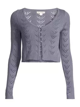 Вязаный кардиган AROPOSTALE, серый