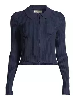 Вязаный кардиган AROPOSTALE, темно-синий