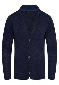Вязаный кардиган behype FELIAN, темно-синий