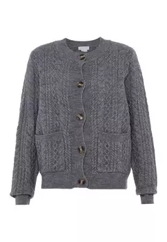 Вязаный кардиган Blonda, серый