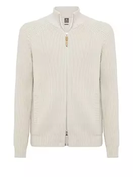 Вязаный кардиган Boggi Milano Knit Cardigan, слоновая кость