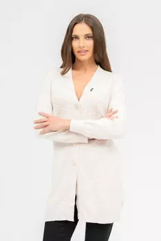 Вязаный кардиган Budmil, бежевый