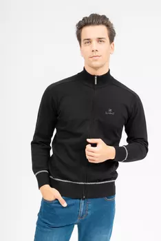 Вязаный кардиган Budmil, черный/серый