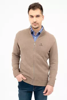 Вязаный кардиган Budmil, коричневый