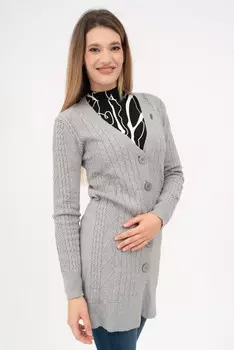 Вязаный кардиган Budmil, серый