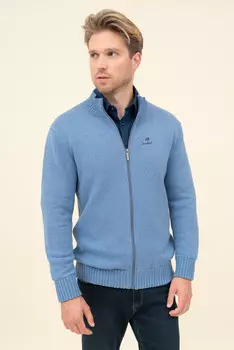 Вязаный кардиган Budmil, синий