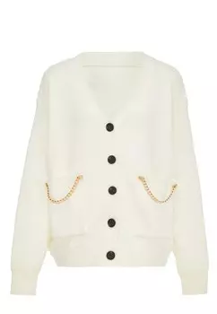 Вязаный кардиган caissa, белый