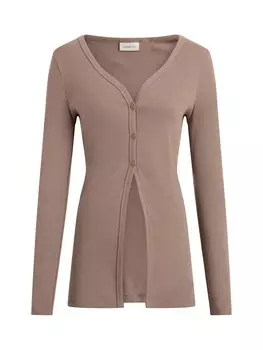 Вязаный кардиган Calvin Klein Jeans, серо-коричневый