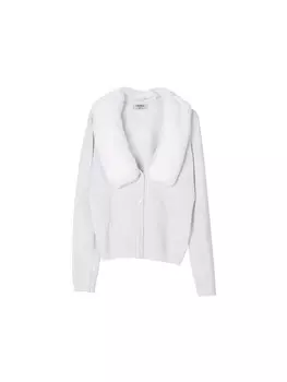 Вязаный кардиган Camomilla Italia Cristal, белый