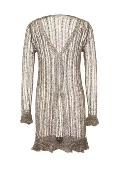 Вязаный кардиган caneva Knit Cardigan, цвет mottled brown