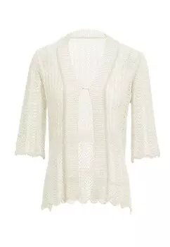 Вязаный кардиган caneva Knit Cardigan, натуральный белый