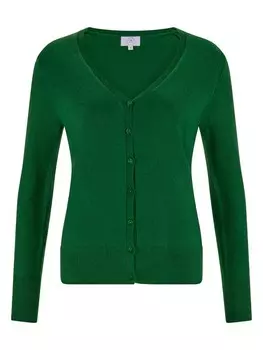 Вязаный кардиган CASH-MERE.CH Knit Cardigan, темно-зеленый