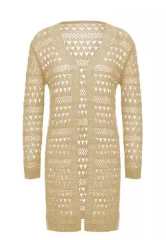 Вязаный кардиган caspio, бежевый