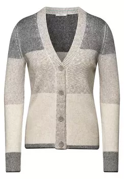 Вязаный кардиган CECIL, цвет Beige/Cream/Dark beige