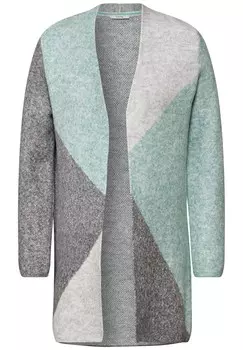 Вязаный кардиган CECIL, цвет Light grey/Dark grey