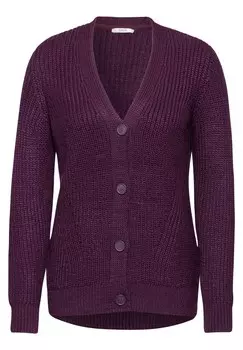 Вязаный кардиган CECIL Knit Cardigan, цвет berry