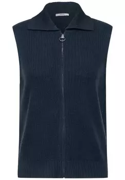 Вязаный кардиган CECIL Knitted Vest, темно-синий