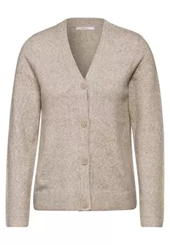 Вязаный кардиган CECIL, пятнистый бежевый