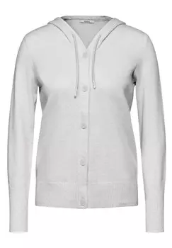 Вязаный кардиган CECIL, светло-серый