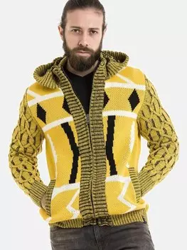 Вязаный кардиган CIPO & BAXX Knit Cardigan, желтый