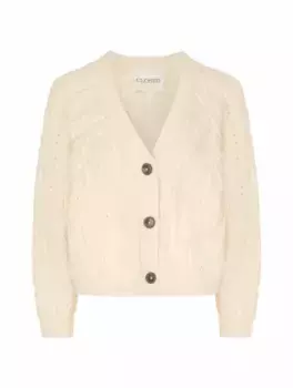 Вязаный кардиган Closed, бежевый