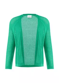 Вязаный кардиган comma casual identity Knit Cardigan, зеленый