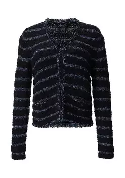 Вязаный кардиган COMMA Knit Cardigan, цвет navy/mottled blue