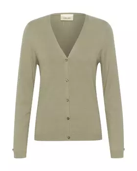 Вязаный кардиган Cream Dela, оливковый