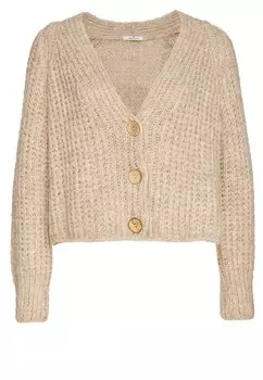 Вязаный кардиган Decay, бежевый